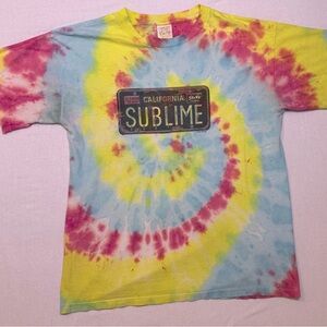 Vintage Sublime Skunk Records License Plate Shirt 1997 Wild Oats Size XL RARE